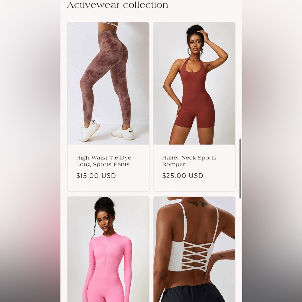 Activewear collection
